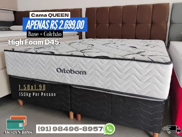 CAMA QUEEN ORTOBOM PROMOÇÃO 