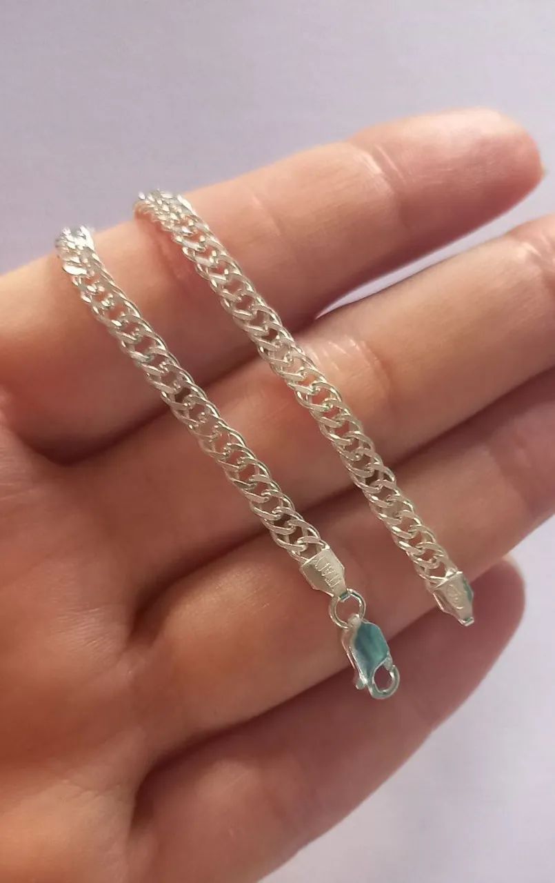 Pulseira prata 925 italy nova  - Foto 2