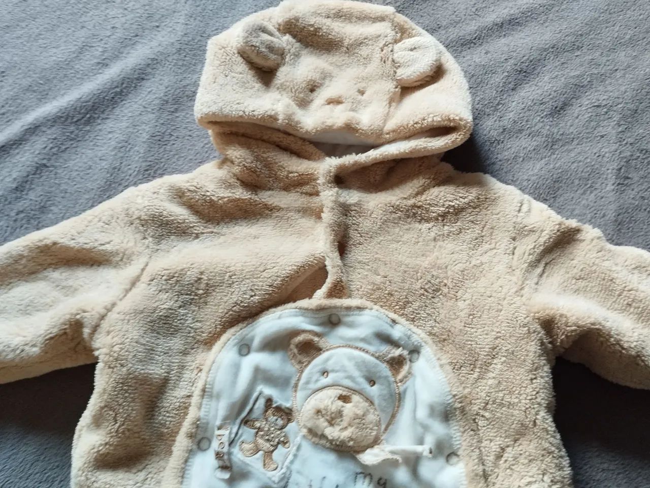 Macacão de Bebê Ursinho Quentinho - Semi novo e Confortável - Foto 3