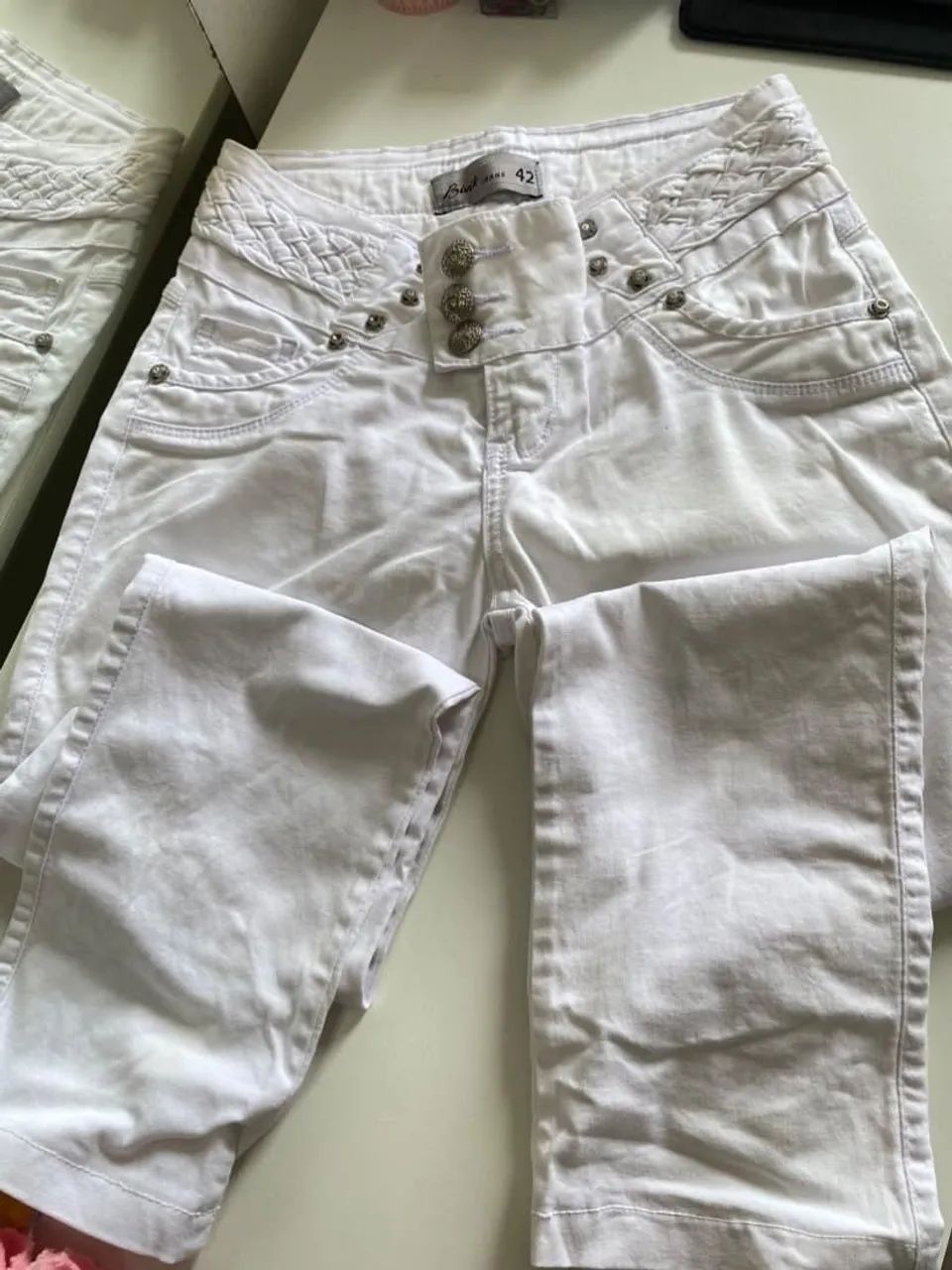 Calça jeans Branca 