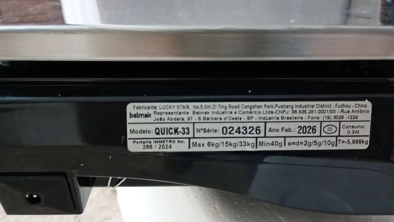 Balança Digital comercial 33 kg, pesadora, computadora Inox - Foto 3