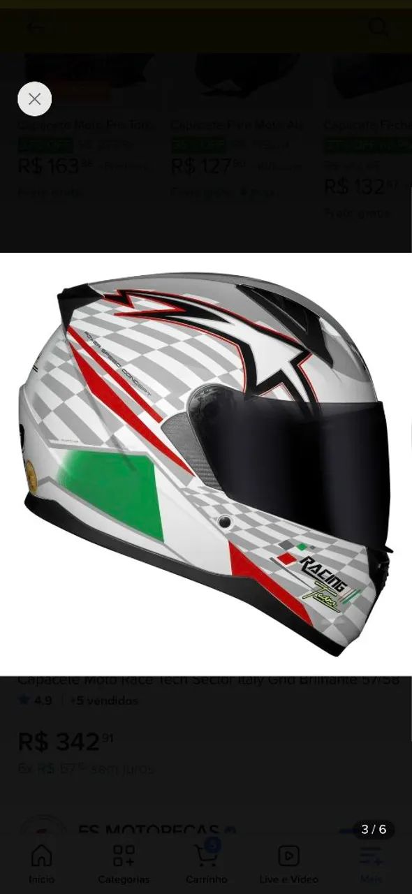 Capacete RACE TECH - Foto 3