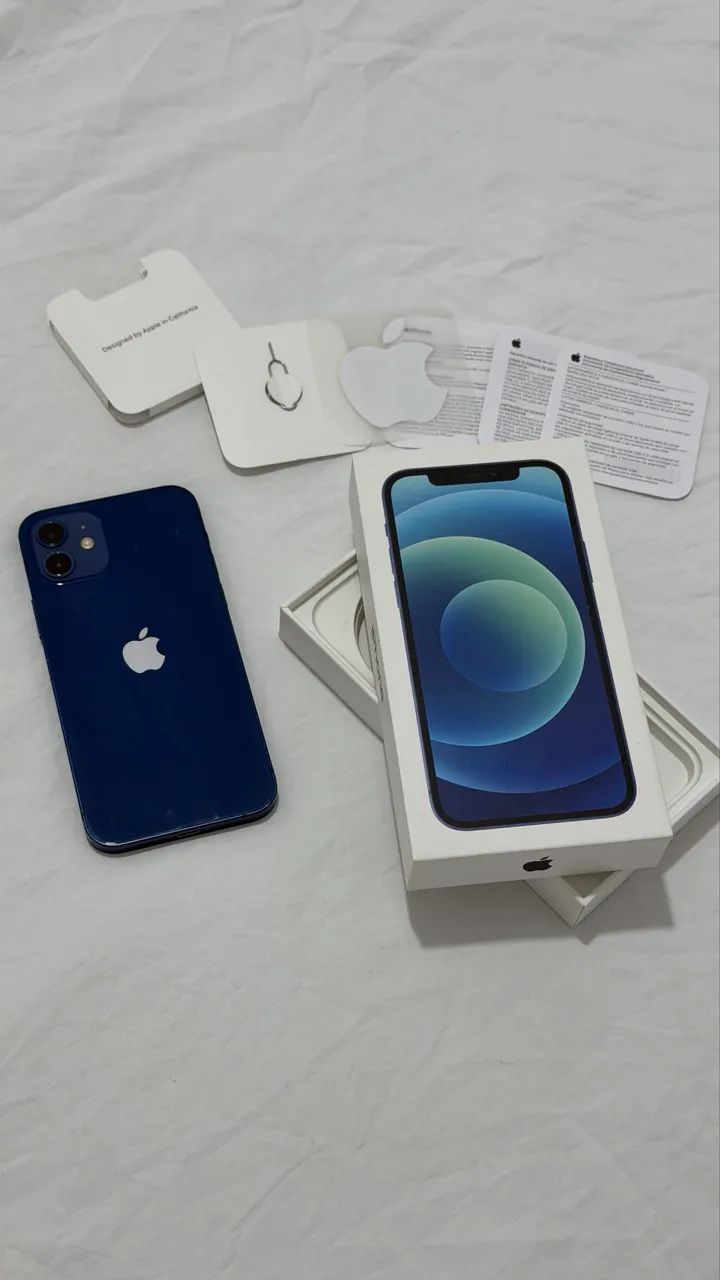 iPhone 12 azul 64gb - Celulares e Smartphones - Mondubim