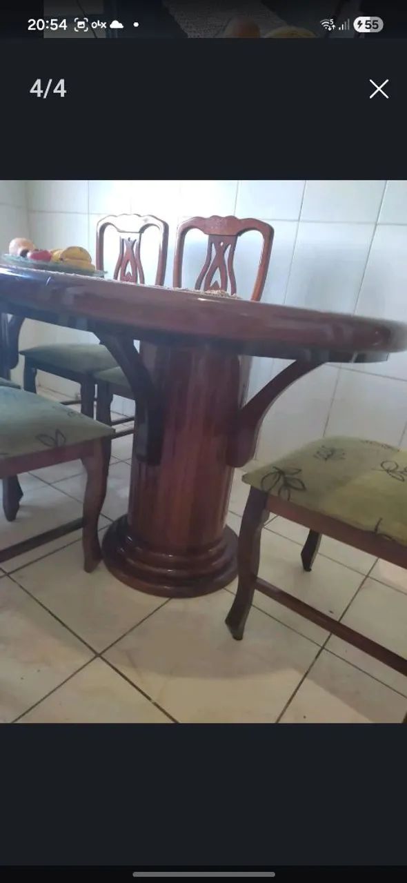 Troco ou vendo mesa e cadeiras  - Foto 2