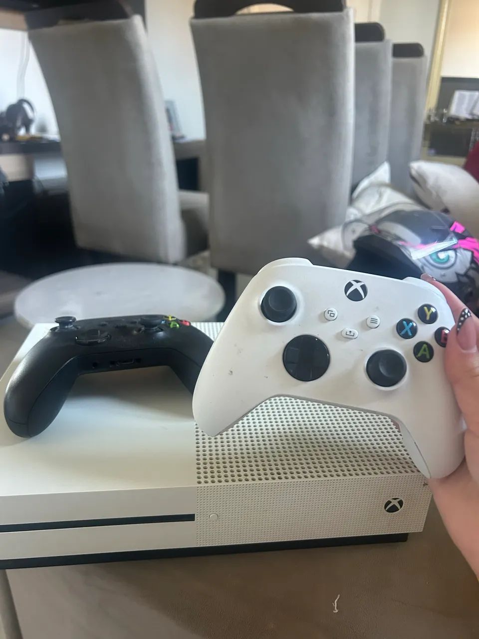 Xbox one s com dois controles!