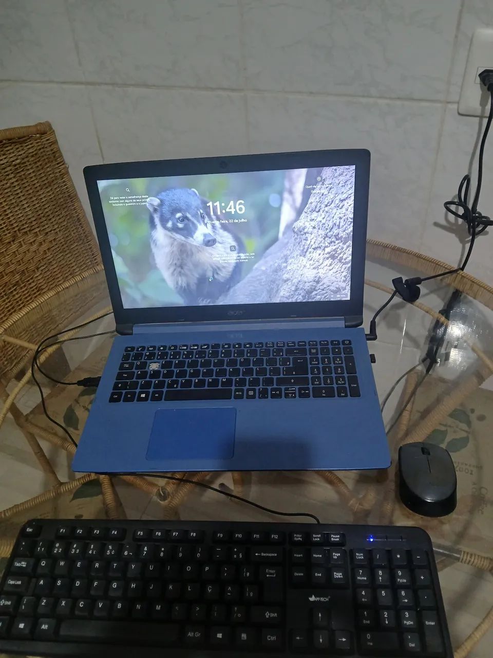 Vendo notebook Acer completo com teclado e mouse.  - Foto 2