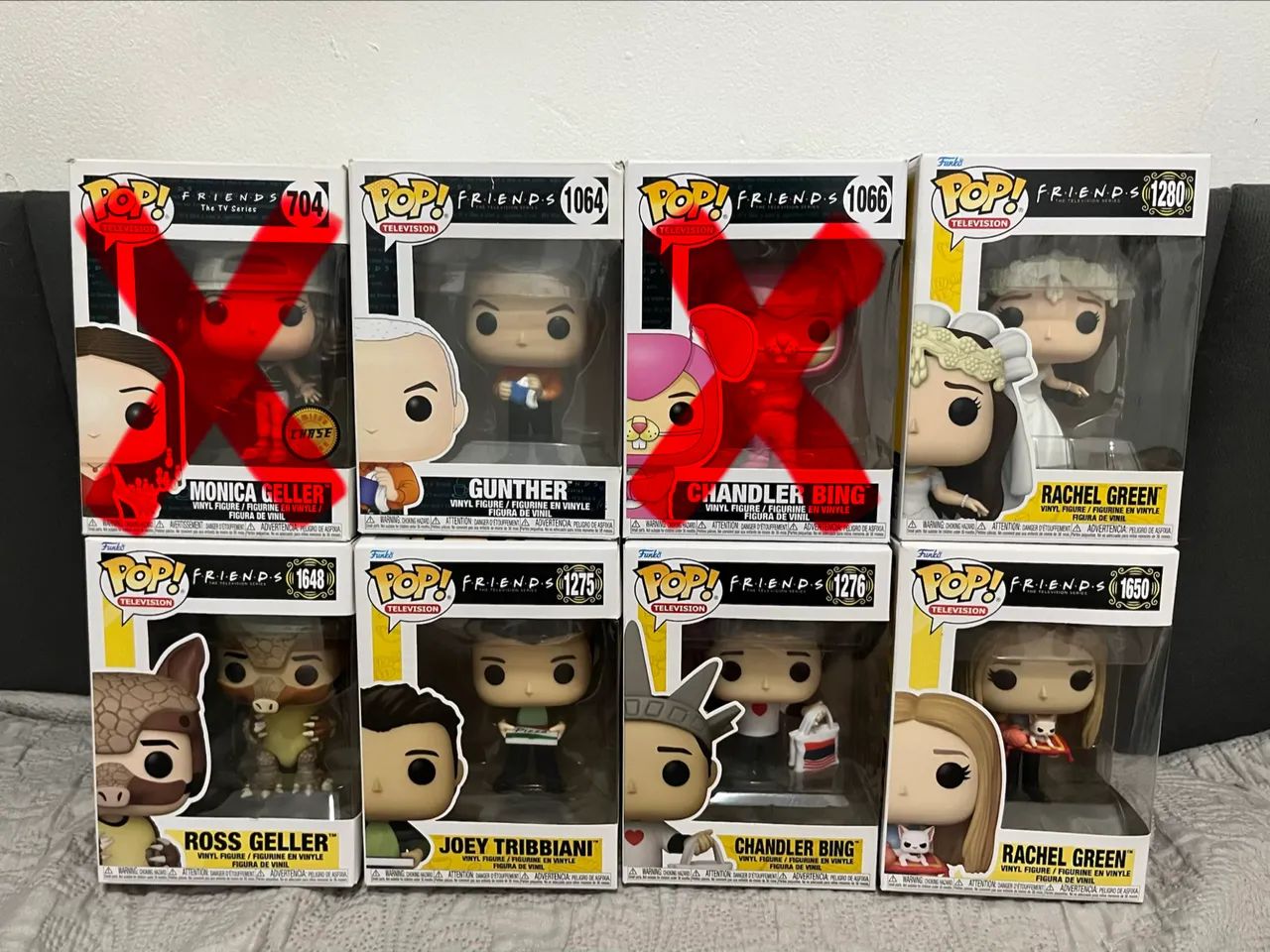 Set 6 Funkos Pop Friends