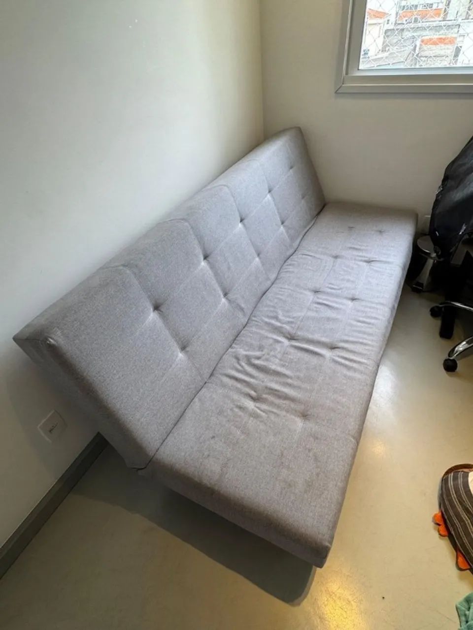 Sofá Cama Cinza Doação