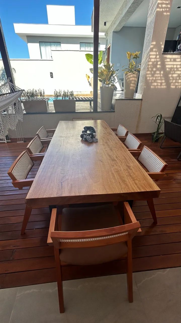 Mesa de madeira maciça  - Foto 3
