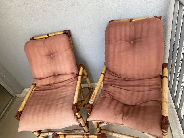 Kit cadeira de Bambu com 2 Poltronas e uma mesa de centro - Foto 2