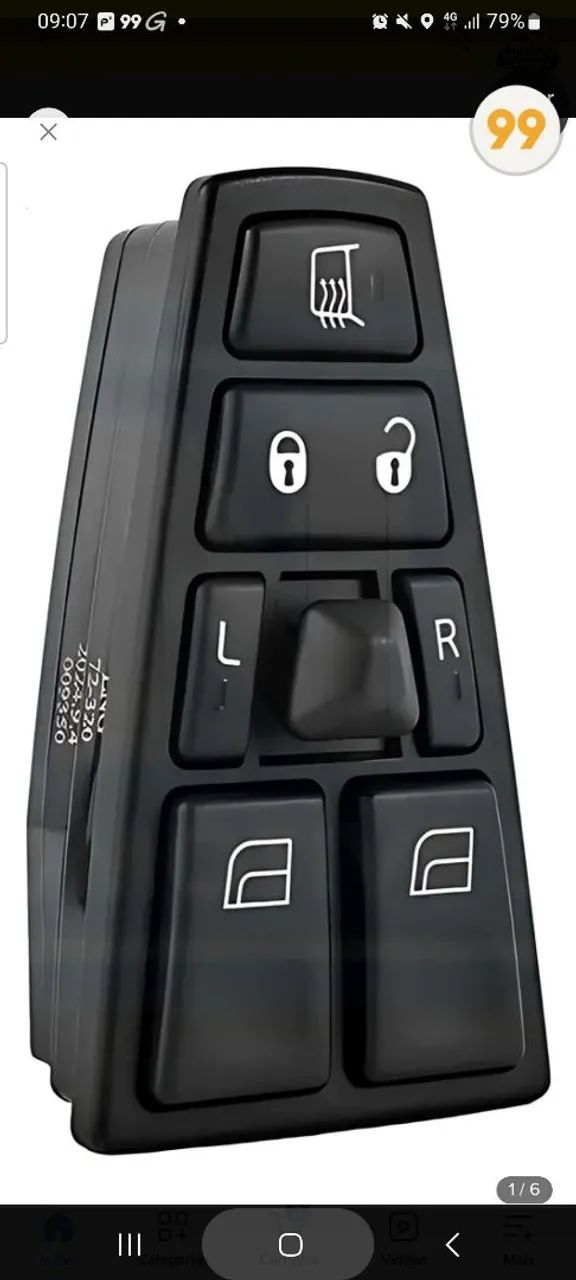 Vendo 4 Interruptor de vidro elétrico