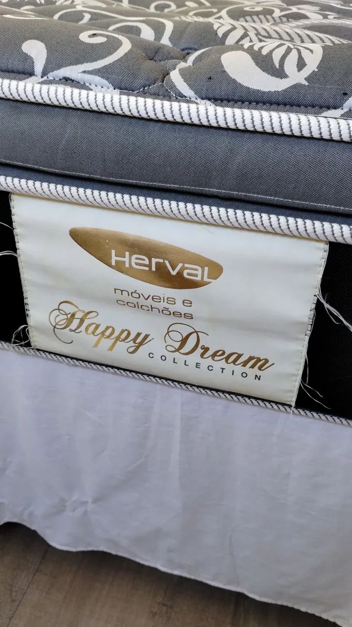 Cama box casal molas ensacadas Herval  - Foto 3