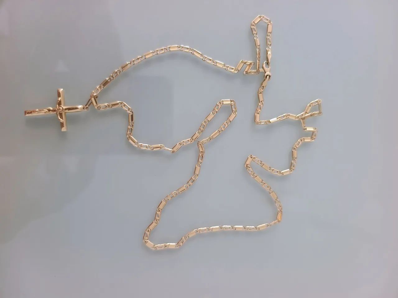 Cordão ouro 64cm com pingente 