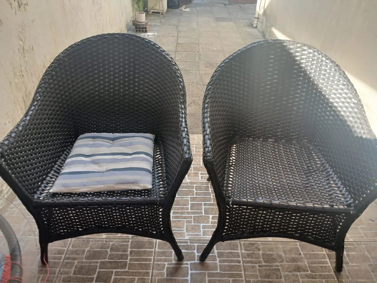 Conjunto de Terraço em material tramado