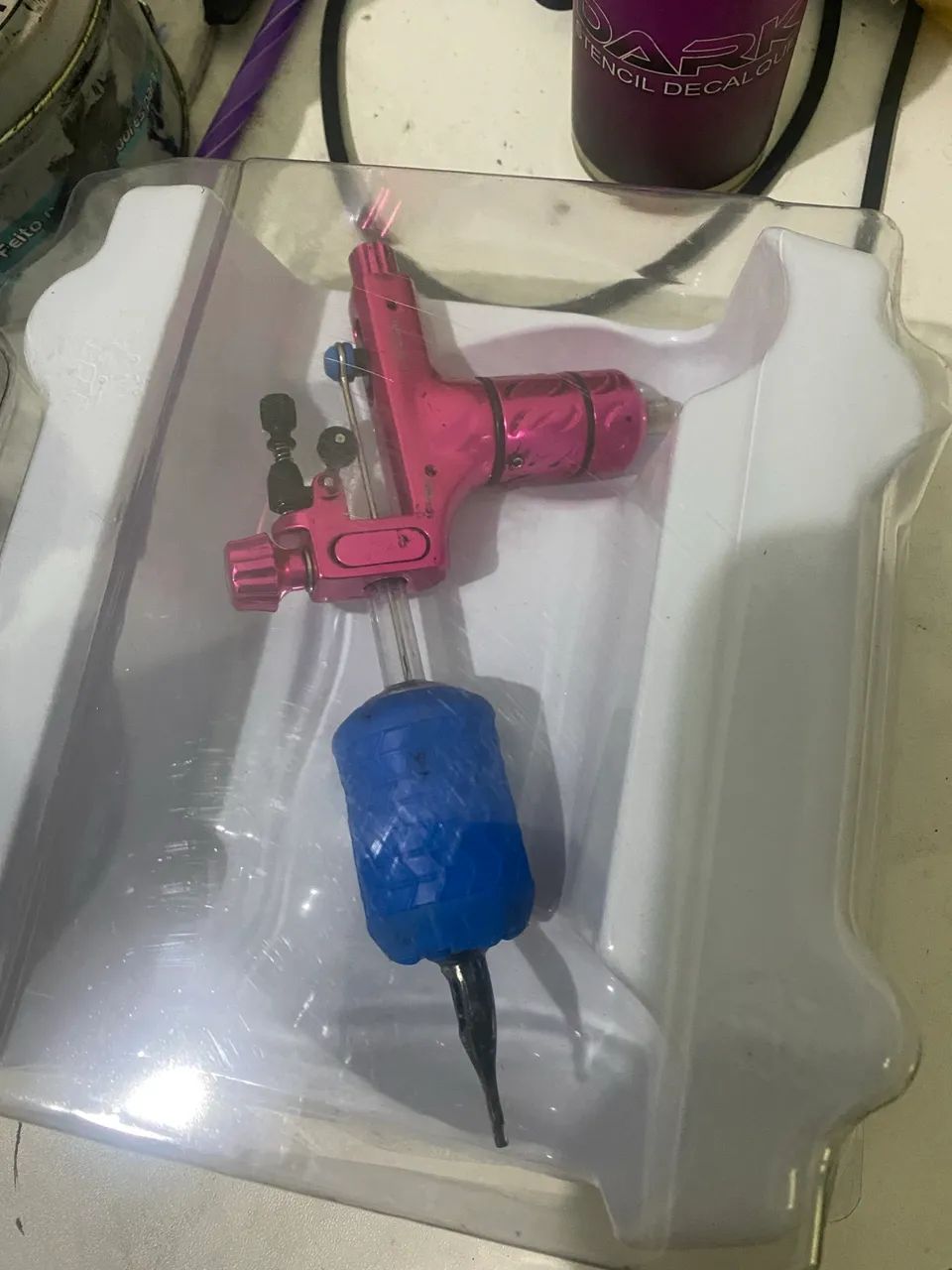 Vendo ou troco kit de tatuagem completo - Foto 3