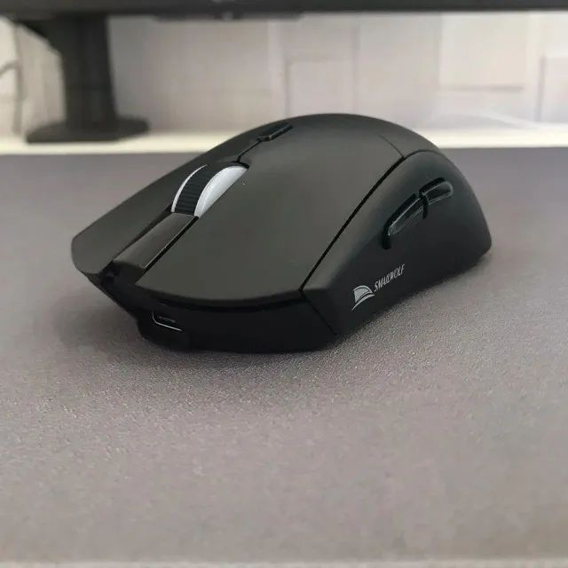 MOUSE GAMER SEM FIO RS7 PRETO  - Foto 4