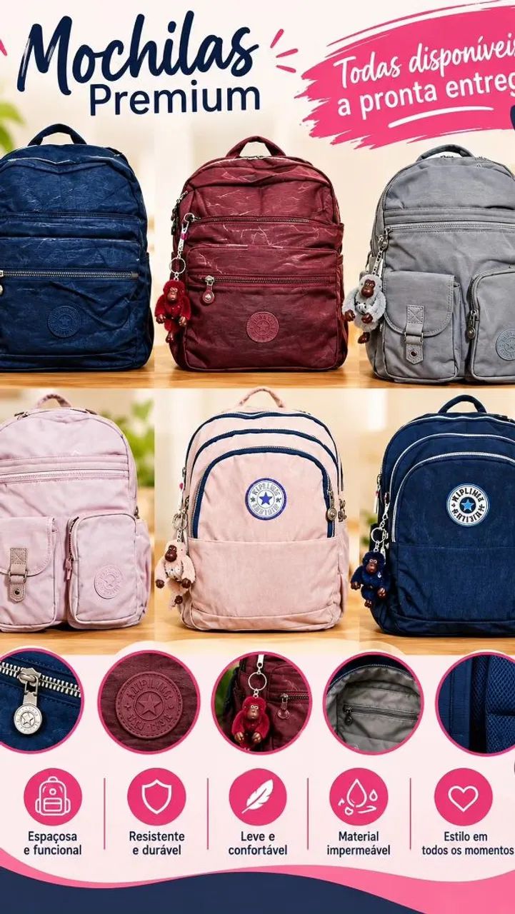 Bolsas e mochilas primeira linha , Kipling  - Foto 2