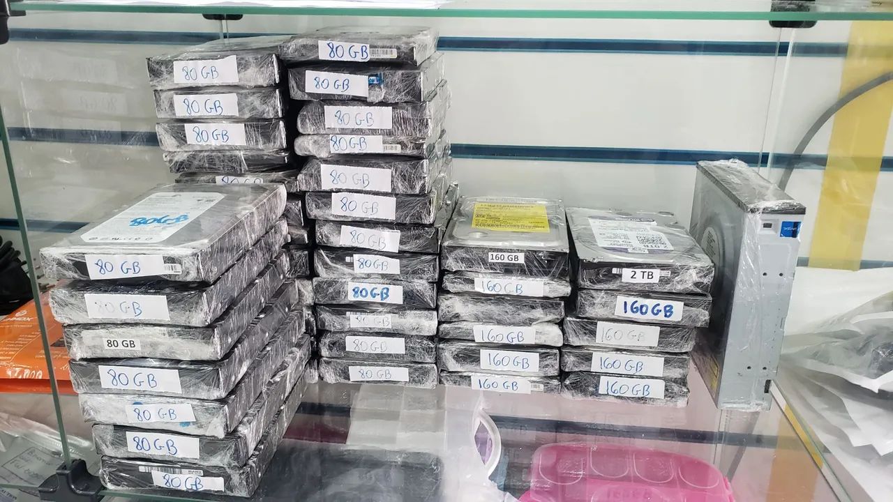 Kit com 39 HDs de 80 e 160 gb  - Foto 2
