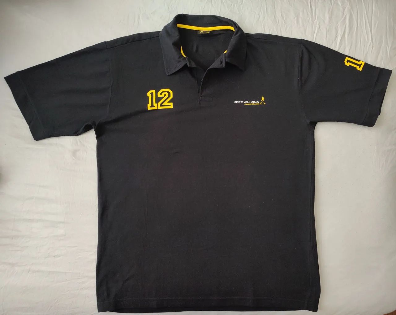 Camisa polo Johnny Walker preta G nunca usada - Foto 3
