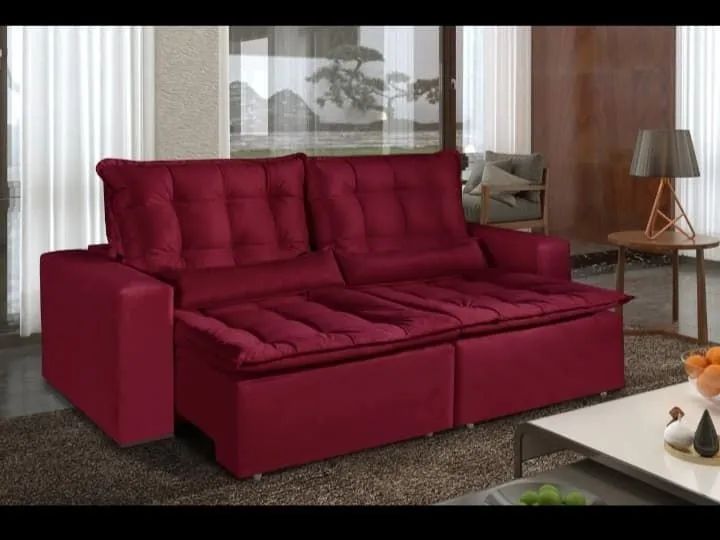 Sofá Retrátil e reclinável - PROMOÇÃO65581376913026124