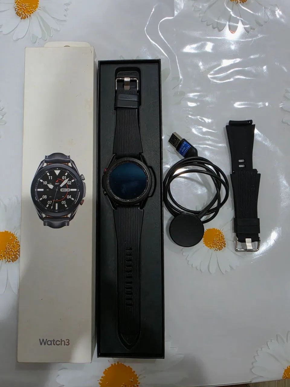Samsung Galaxy Watch 3 - 45mm LTE - Completo com Caixa + Pulseira Extra