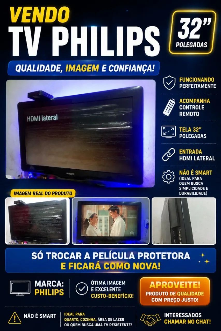 Tv 32 polegadas Philips 