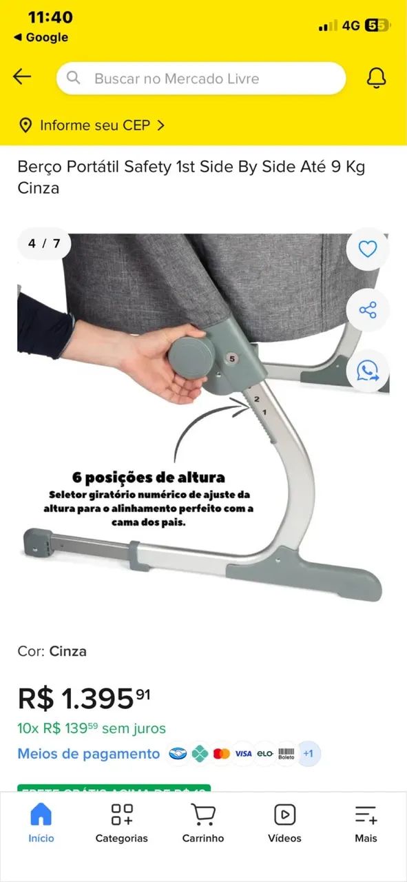 Berço portátil  - Foto 5