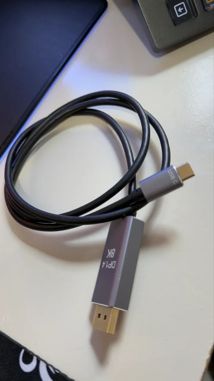 Cabo display port 1.4 para usb-c  - Foto 2