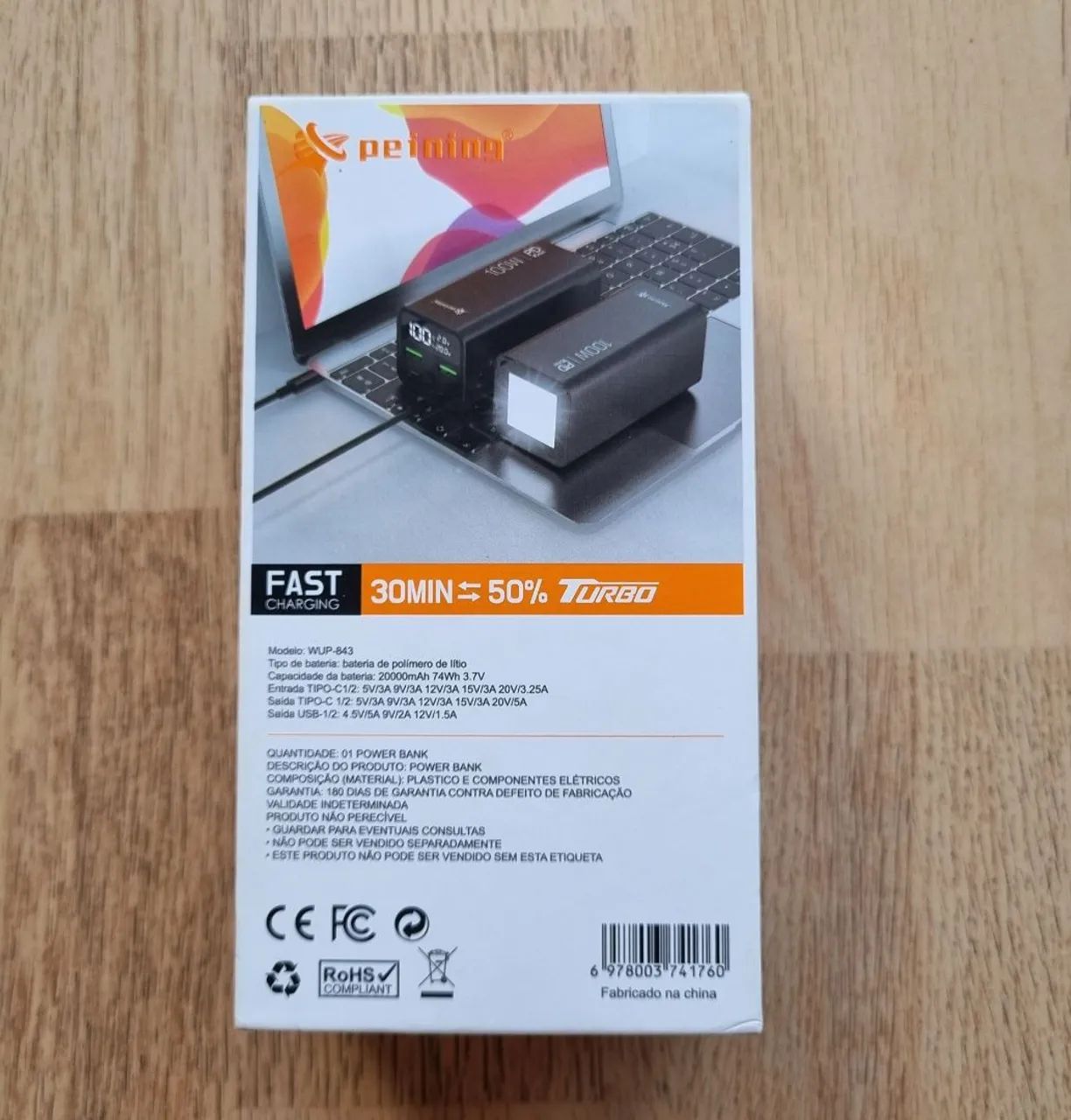 Power Bank 20.000mha  100w - Foto 2