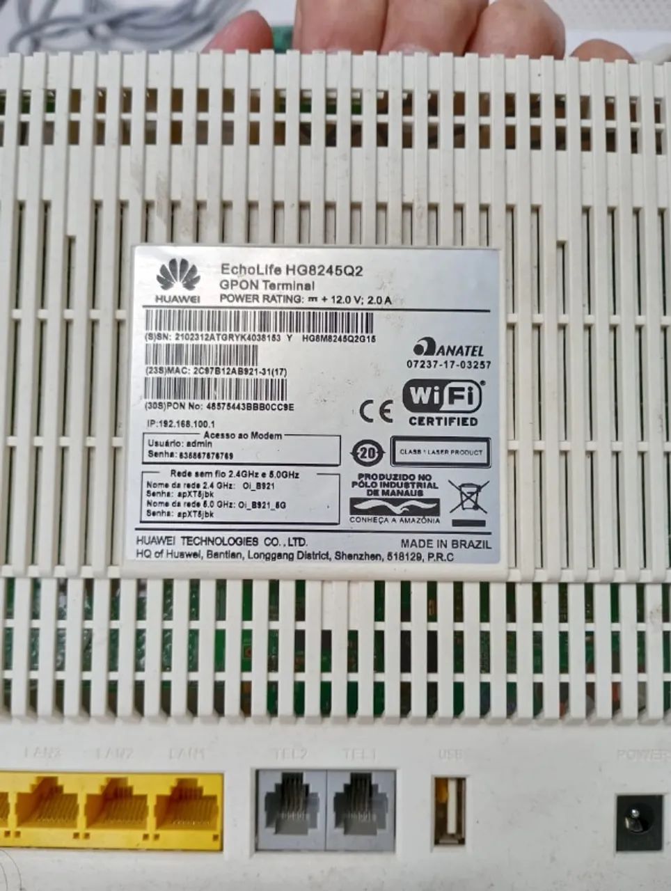 Lote 5 Roteadores Modem Huawei Nokia 2 Placas Rede - Foto 3
