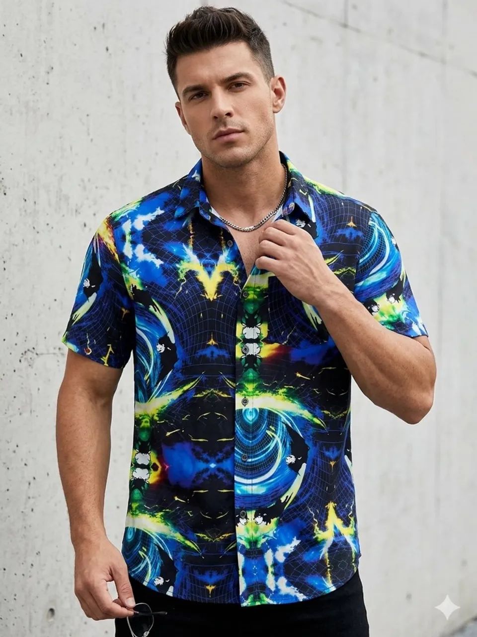 Camisa da marca lost E botão lost. TAM.  G. 