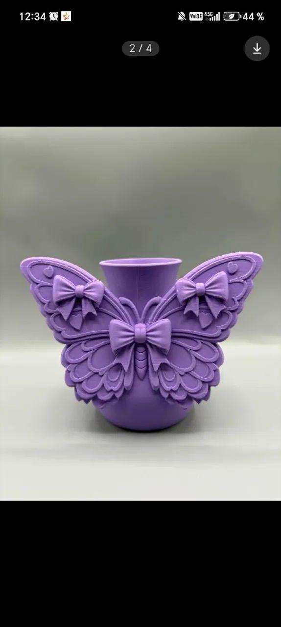 Vasos de borboletas 