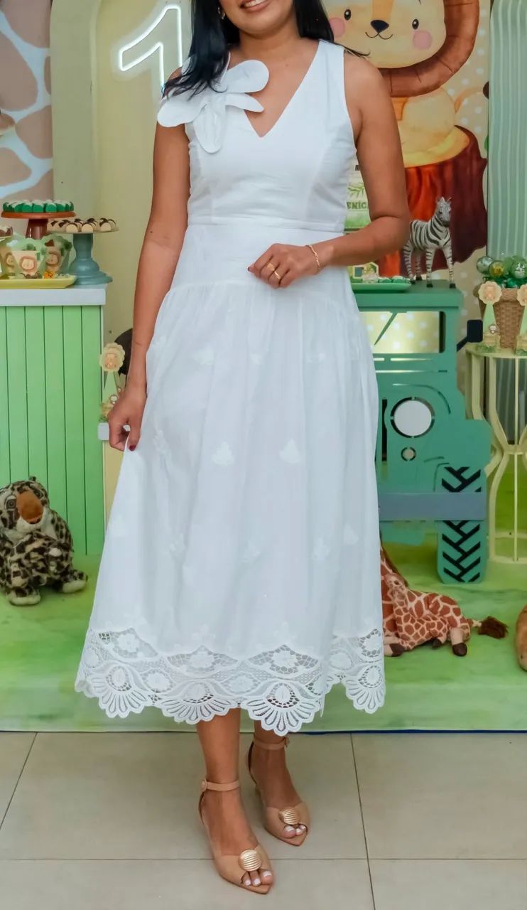Lindo Vestido Branco - Foto 2