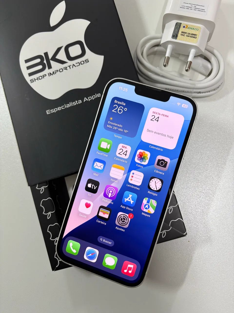 iPhone 13 256Gb Branco impecável e todo original / Loja Física