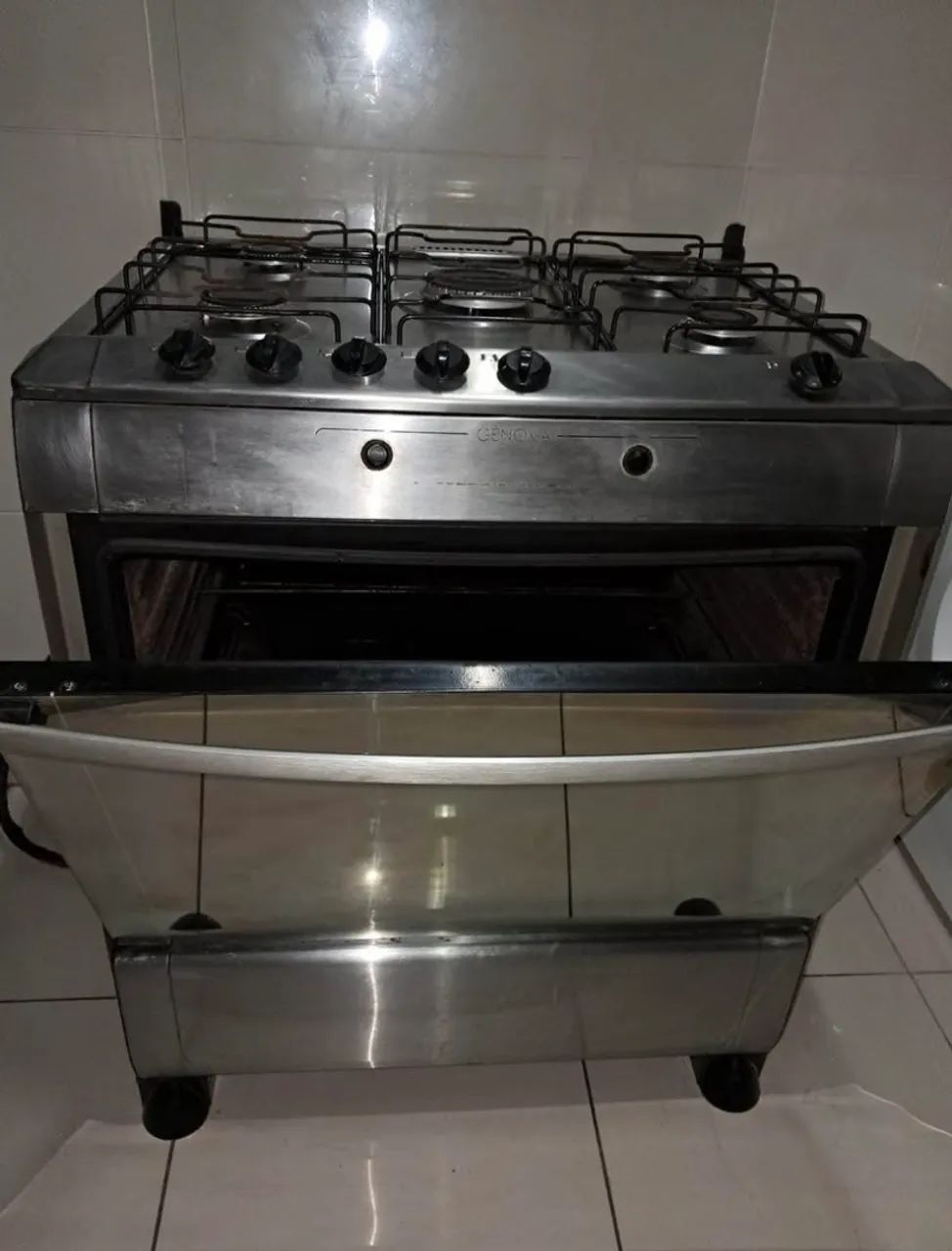Fogão 5 Bocas Inox