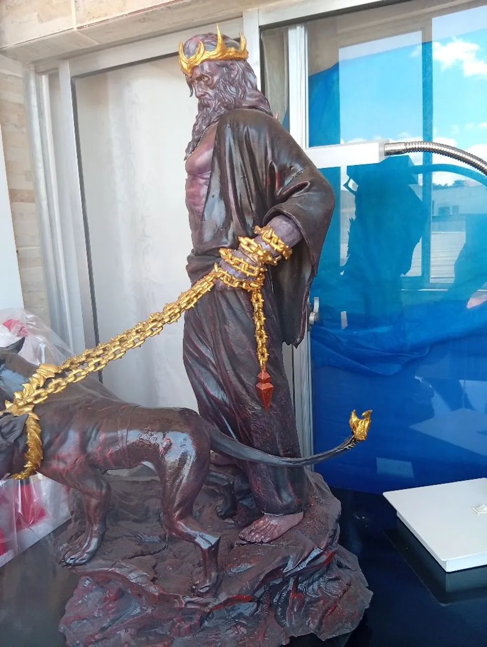 Hades 60 cm em resina 3D realista  - Foto 3