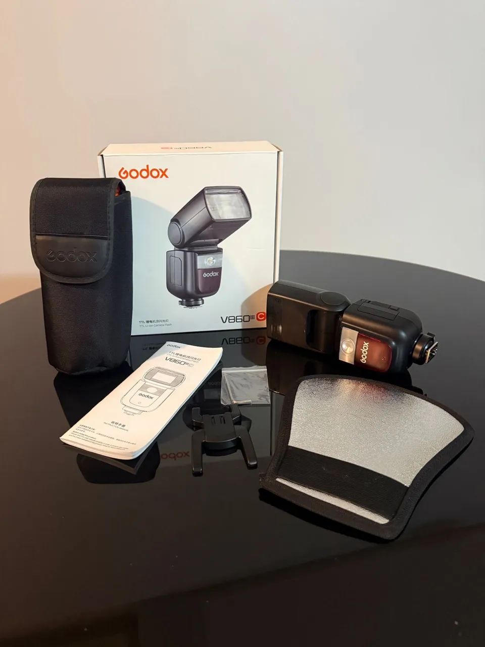 Flash godox 860 iii c com rebatedor 