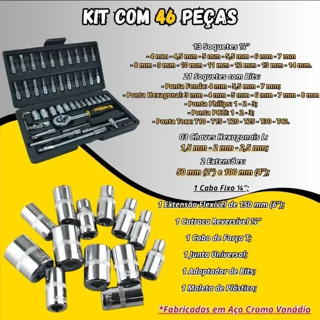 【CTP】19セット計76冊 Kit Ferramentas Chaves Combinadas Jogo De Chave Soquete Jogo