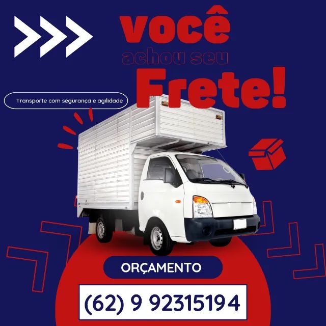 Frete e Mudança Goiânia, Anápolis e Brasilia