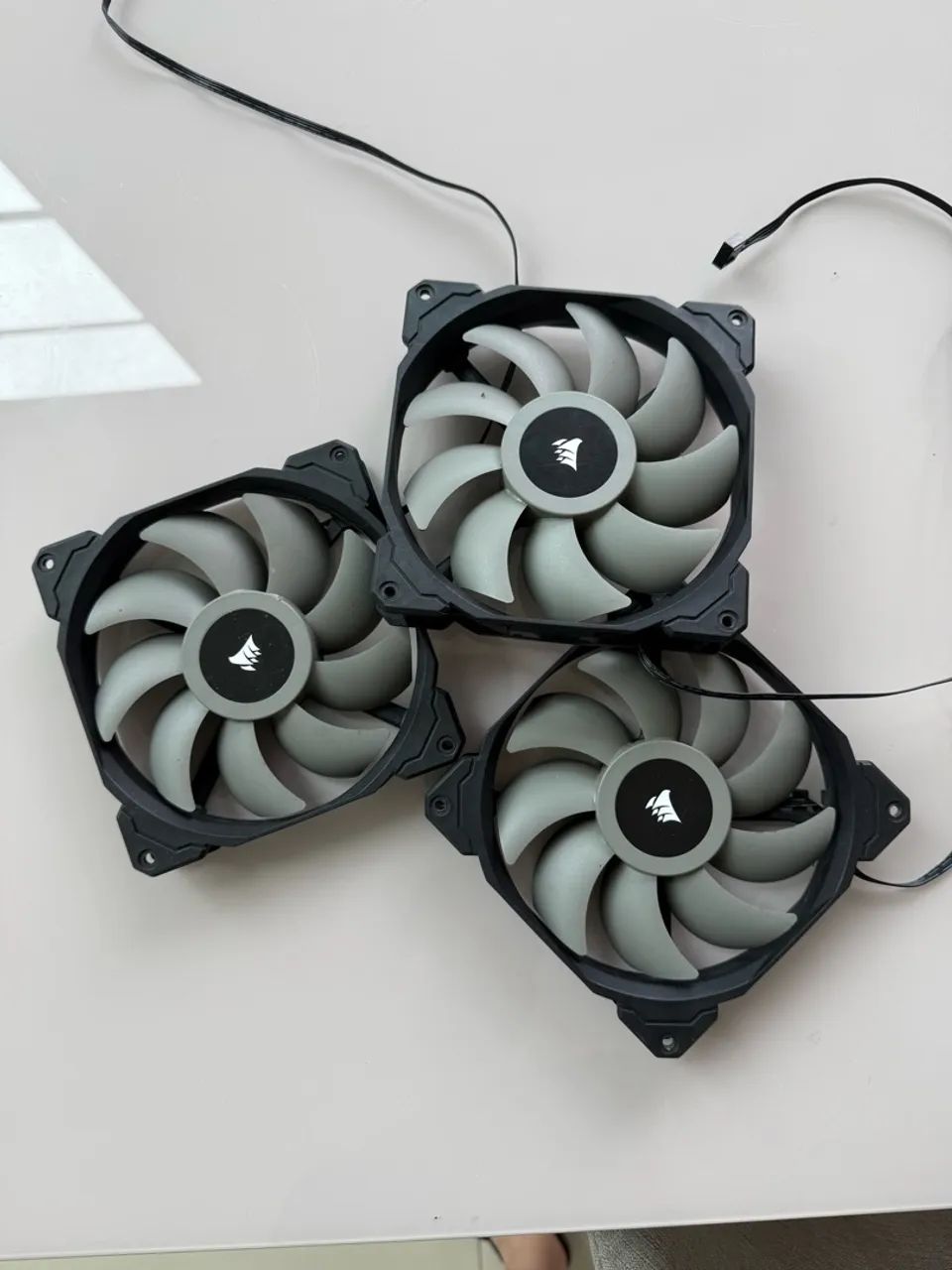 kit com 3 ventoinhas 120mm Corsair