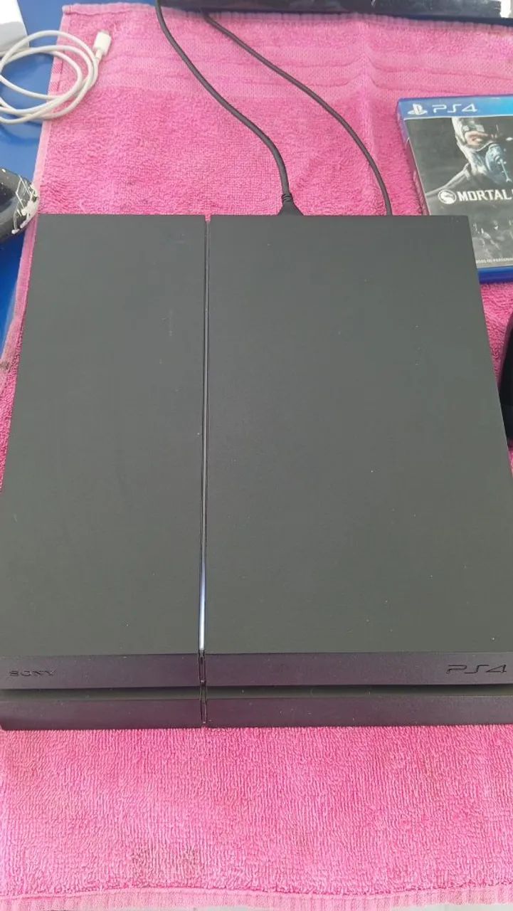 Playstation 4 fat com 9 jogos e dois controles  - Foto 5