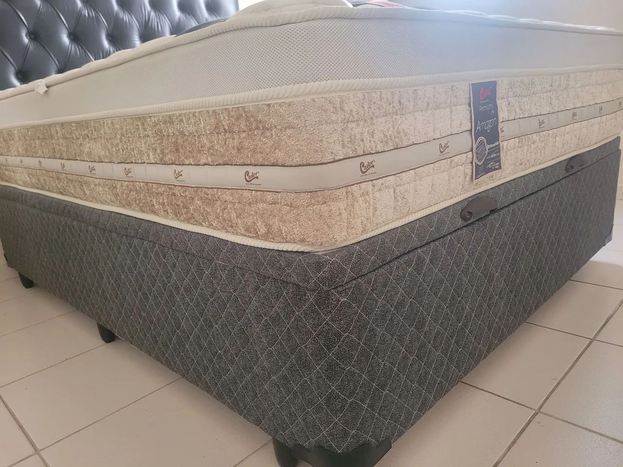 Cama Box, colchão e cabeceira - Foto 3