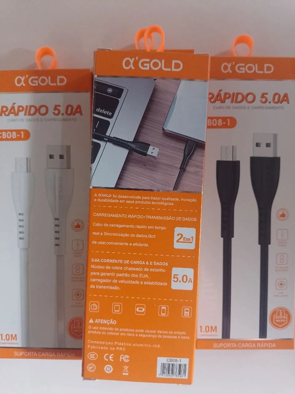 Cabo micro USB V8  - Foto 2