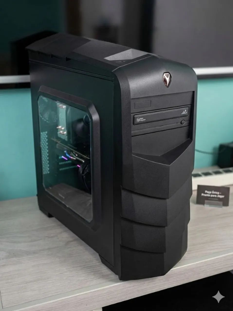Gabinete com placa mae  Dual core 1 GB ram DDR2 