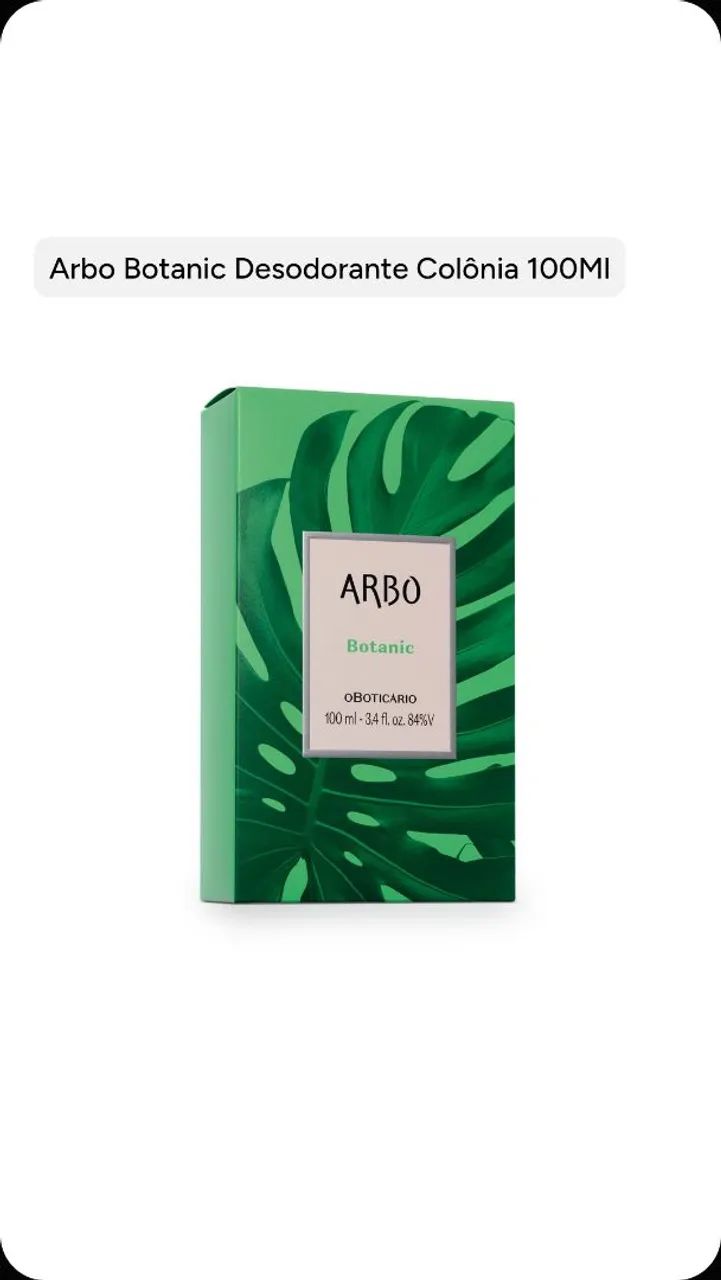 Arbo Botanic Desodorante Colônia 100Ml - Foto 2