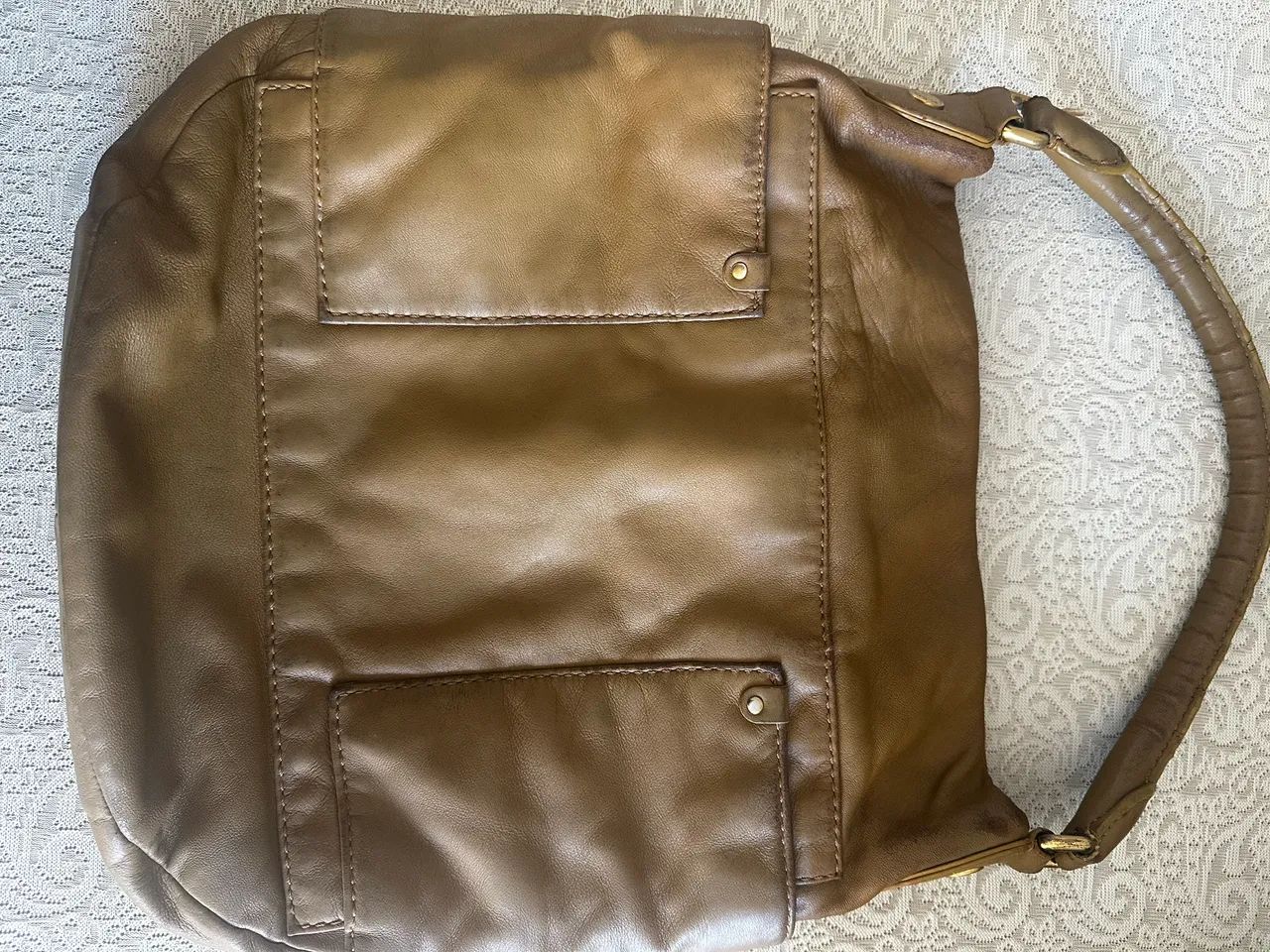 Bolsa Hobo Clássica de Couro Hillier da MARC By MARC JACOBS - Foto 3