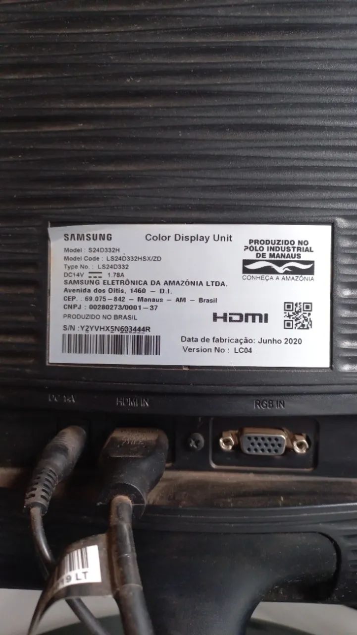 Monitor Samsung 24" LED Full HD - S24D332H - Foto 5
