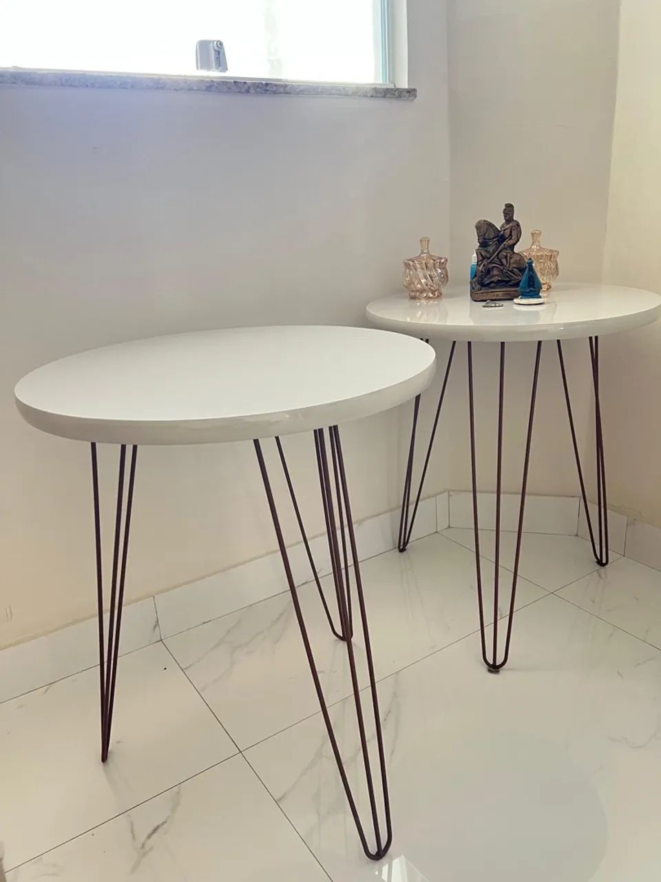 Kit com 2 mesa lateral 