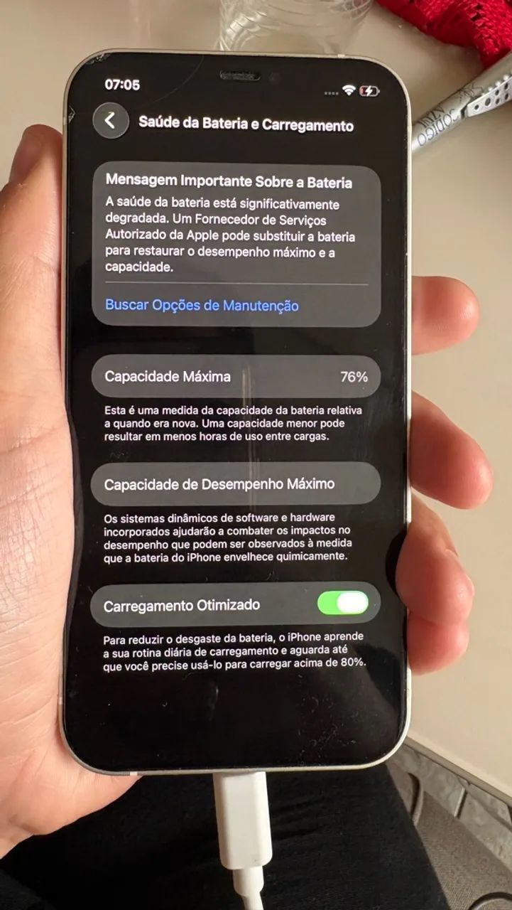 iPhone 12 Branco - Excelente Estado / Desbloqueado / Com Capinha - Foto 5