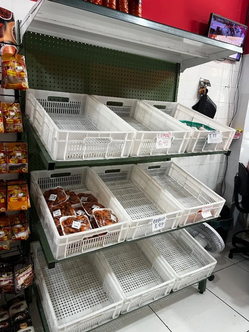 Expositor de verduras 